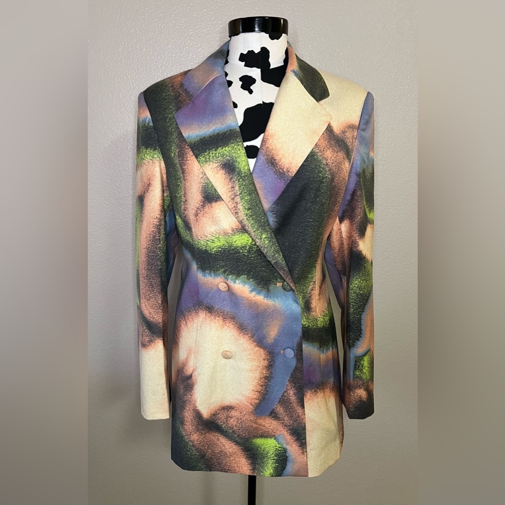 Multicolor Abstract Blazer - Picture 2 of 9